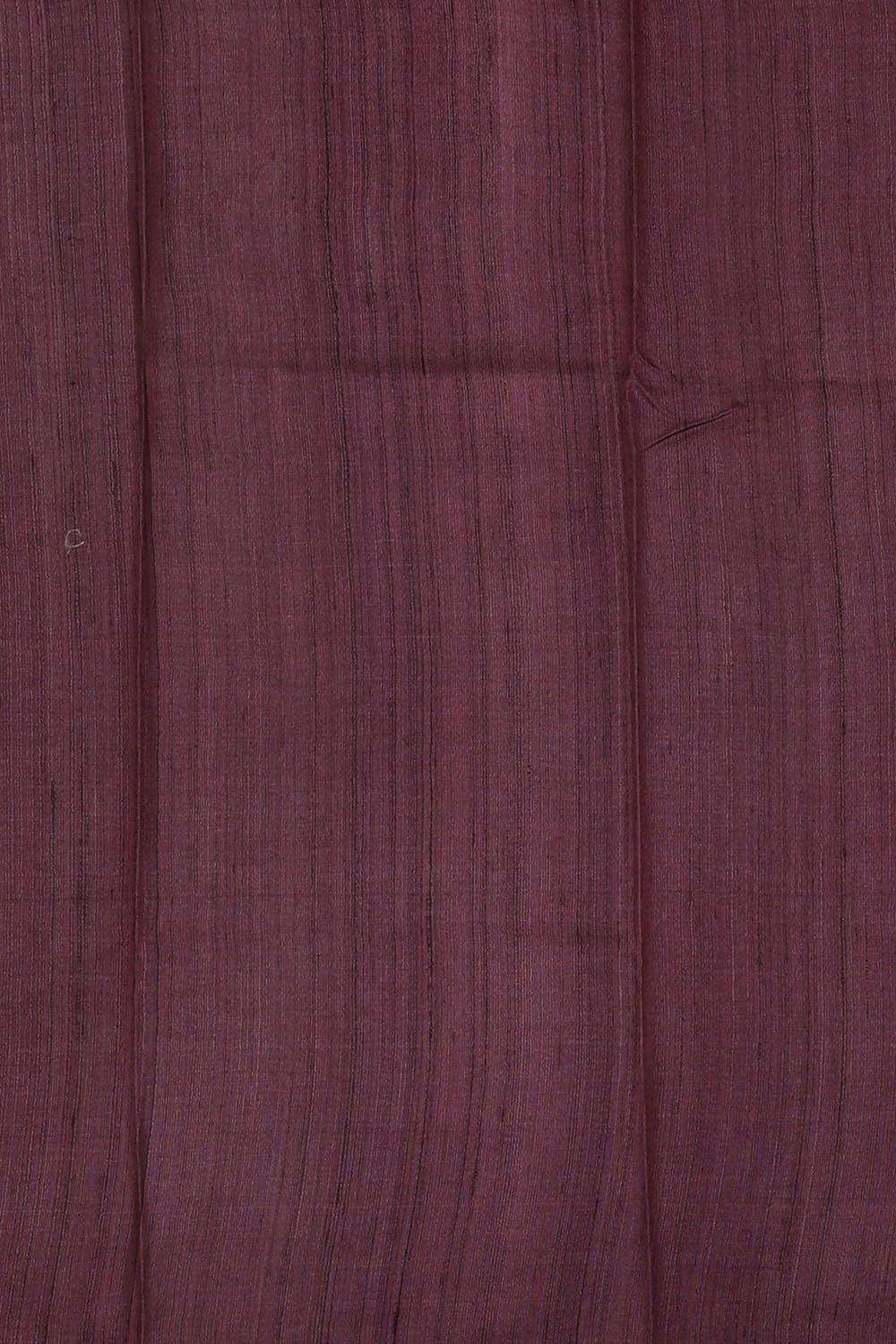 Image of Printed Tussar Silk Light Red Saree